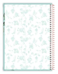 Caderno Espiral Universitário Capa Dura 16 Matérias Botanical 256 Folhas Credeal (Sortido)
